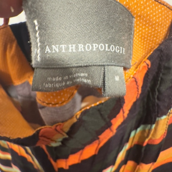 Anthropologie Chevron Slip Dress size Medium-tiny flaw see photo - Picture 13 of 16